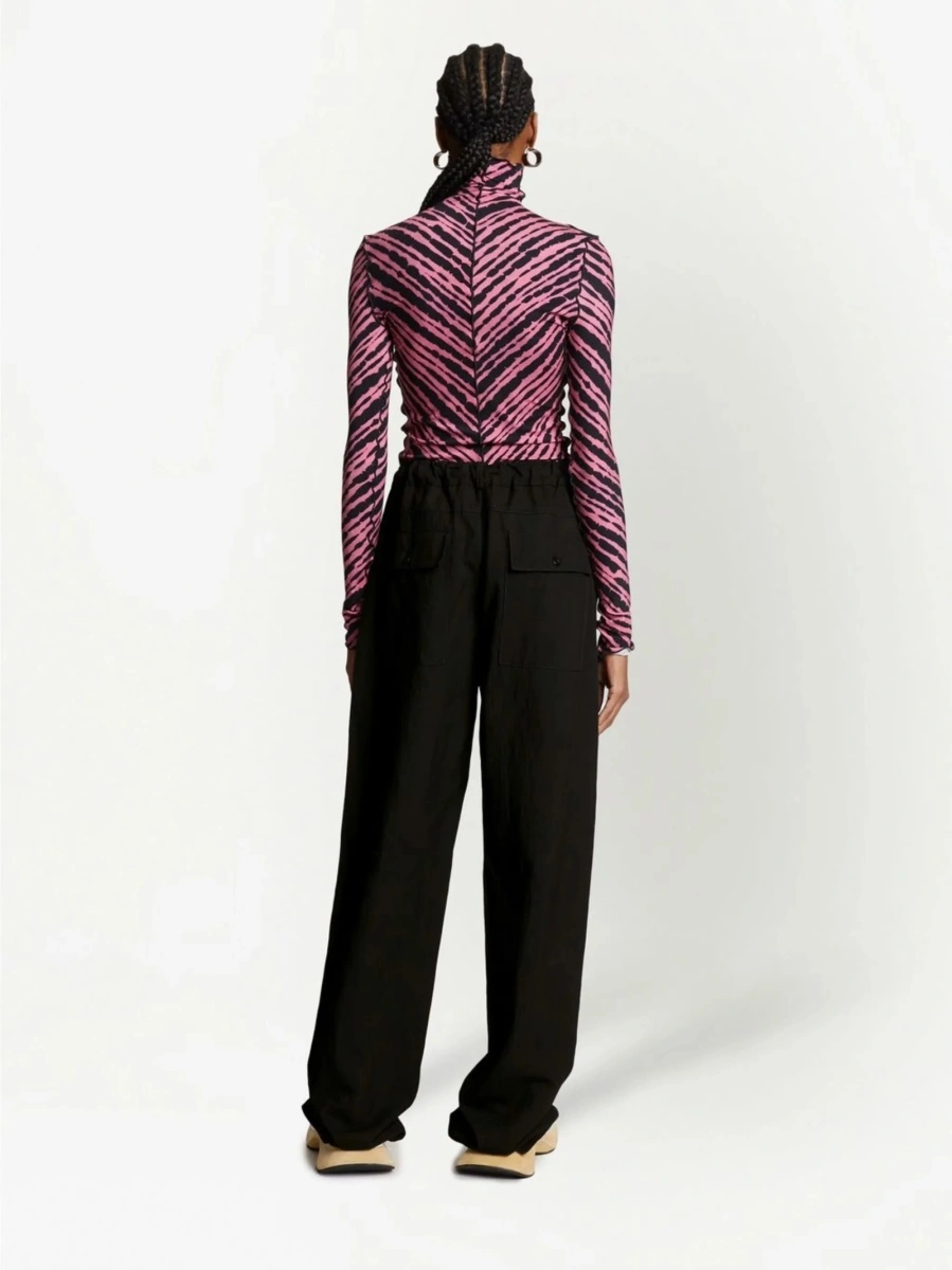 Pantaloni drepti PROENZA SCHOULER WHITE LABEL negri - Img 4