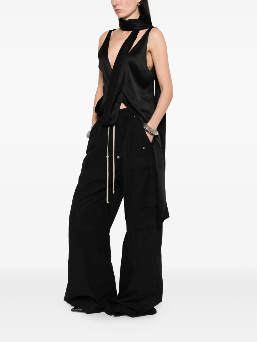 Pantaloni drepti Rick Owens negri - Img 2