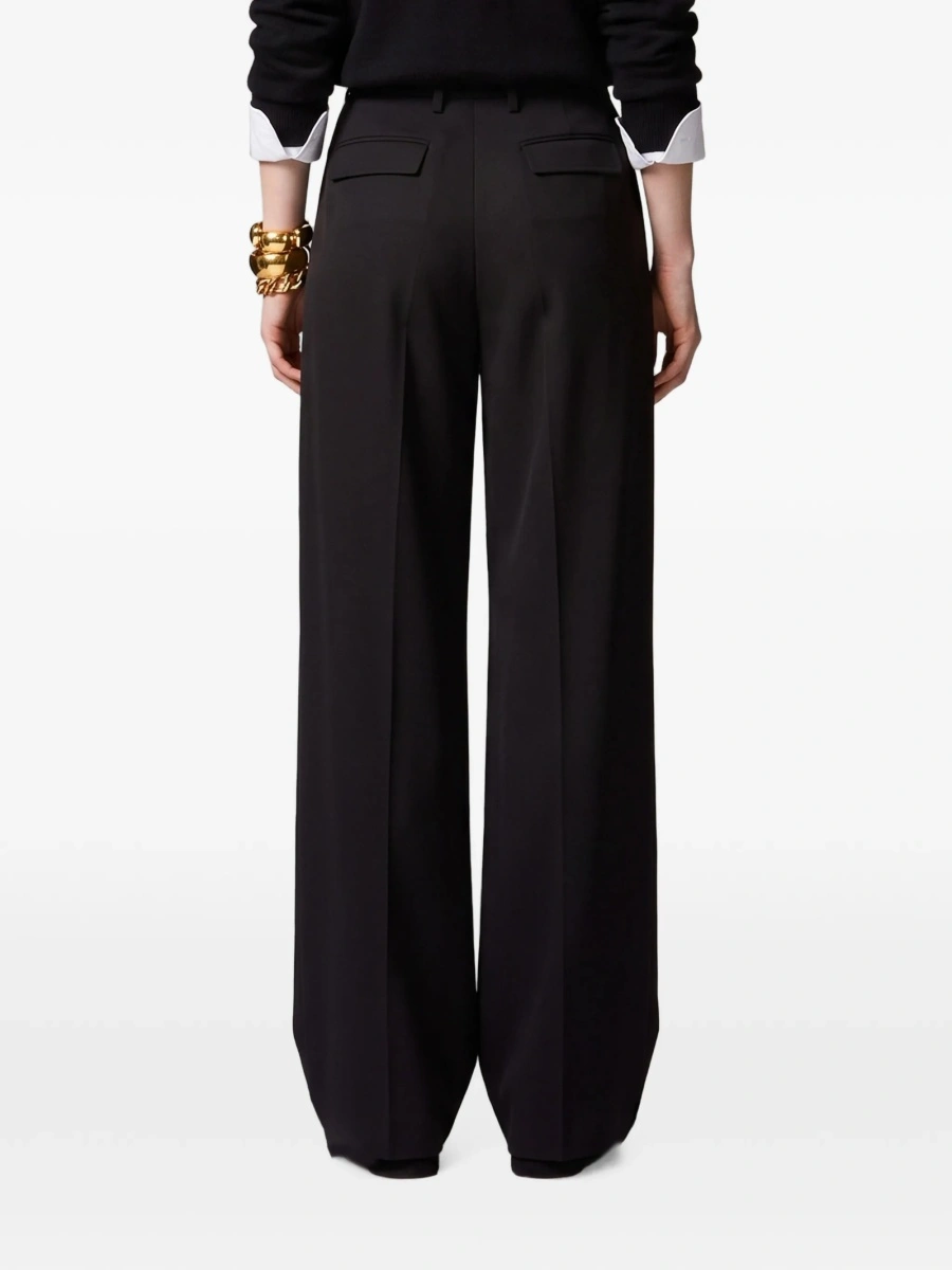 Pantaloni drepti SUTTON NEW YORK negri din vascoza si elastan - Img 3