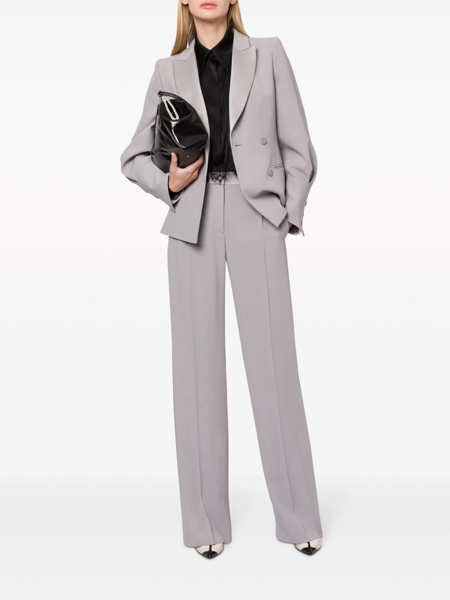 Pantaloni eleganti Alberta Ferretti gri - Img 2