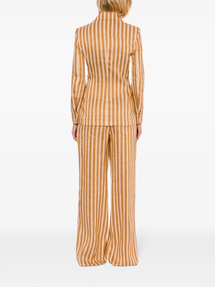 Pantaloni eleganti Alberta Ferretti maro - Img 3