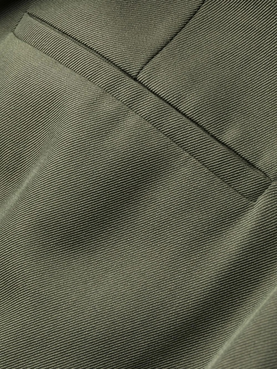 Pantaloni eleganti Alexander McQueen verzi din lana - Img 5