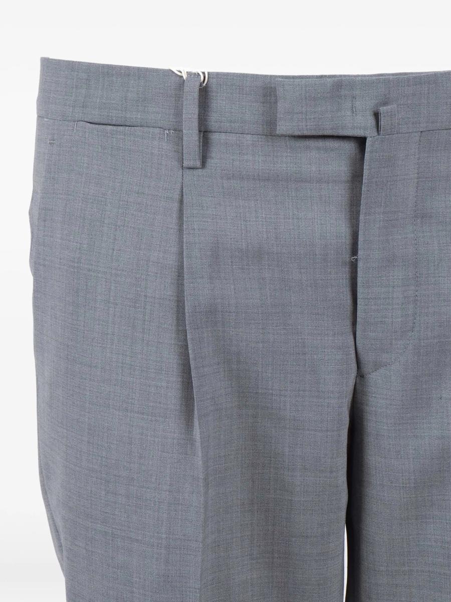Pantaloni eleganti Briglia gri din material textil - Img 3