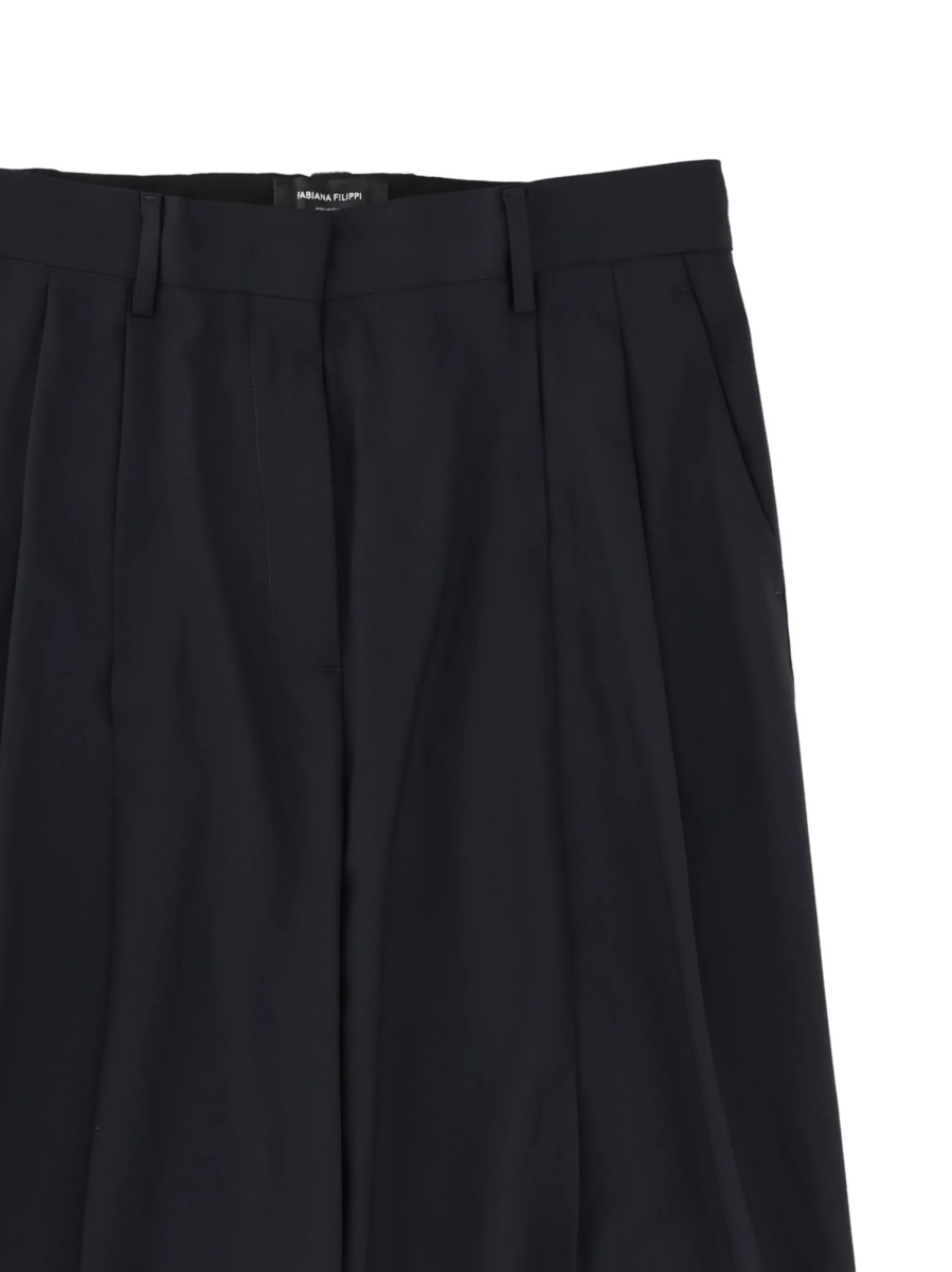 Pantaloni eleganti Fabiana Filippi albastri - Img 2