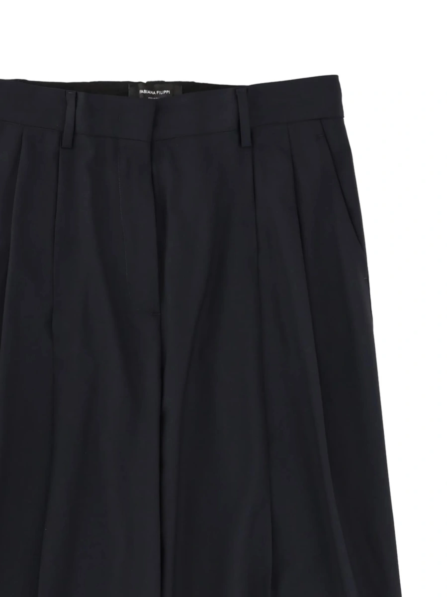 Pantaloni eleganti Fabiana Filippi albastri - Img 2