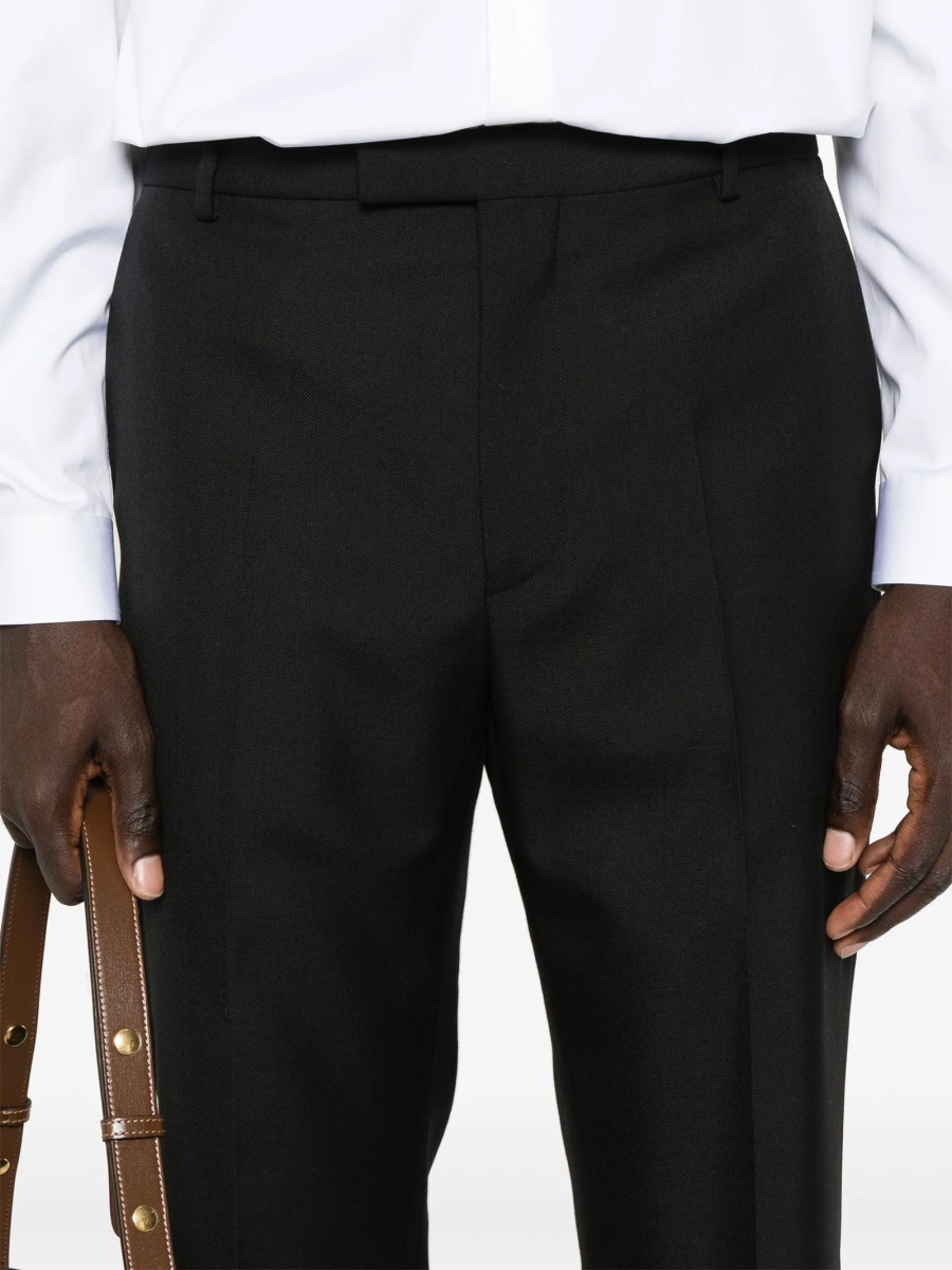 Pantaloni eleganti Gucci negri din lana si polyester - Img 5