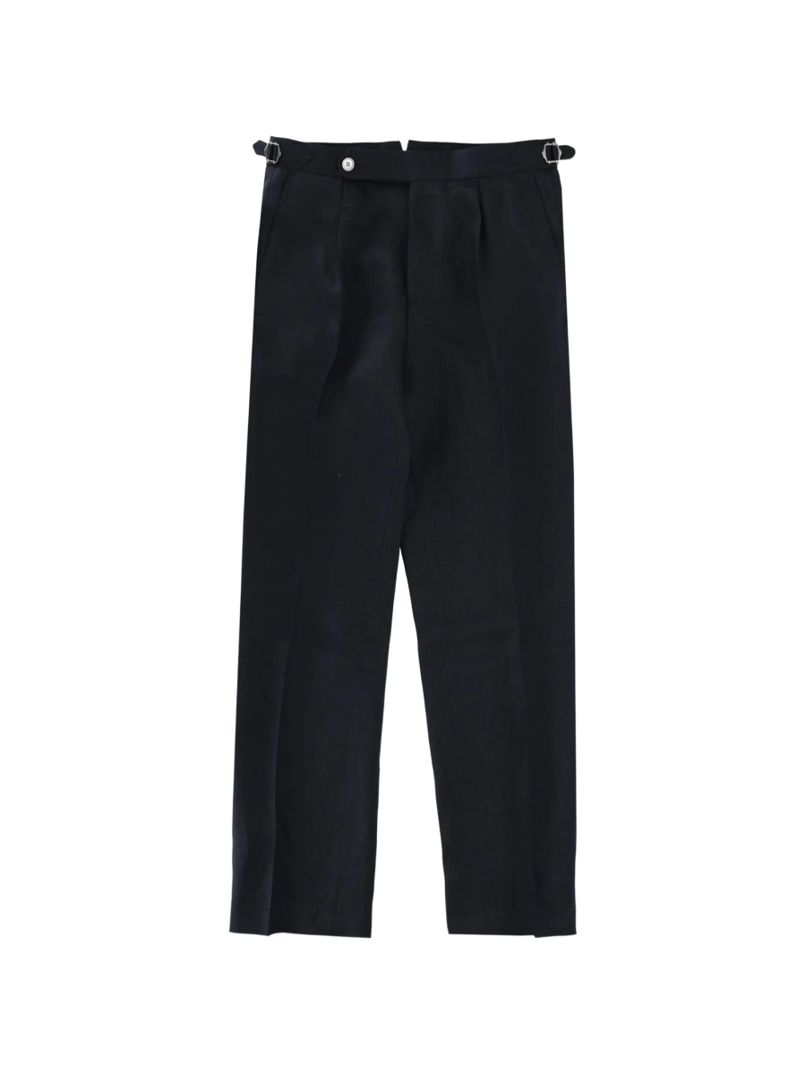 Pantaloni eleganti Hugo Boss albastri din in - Img 2