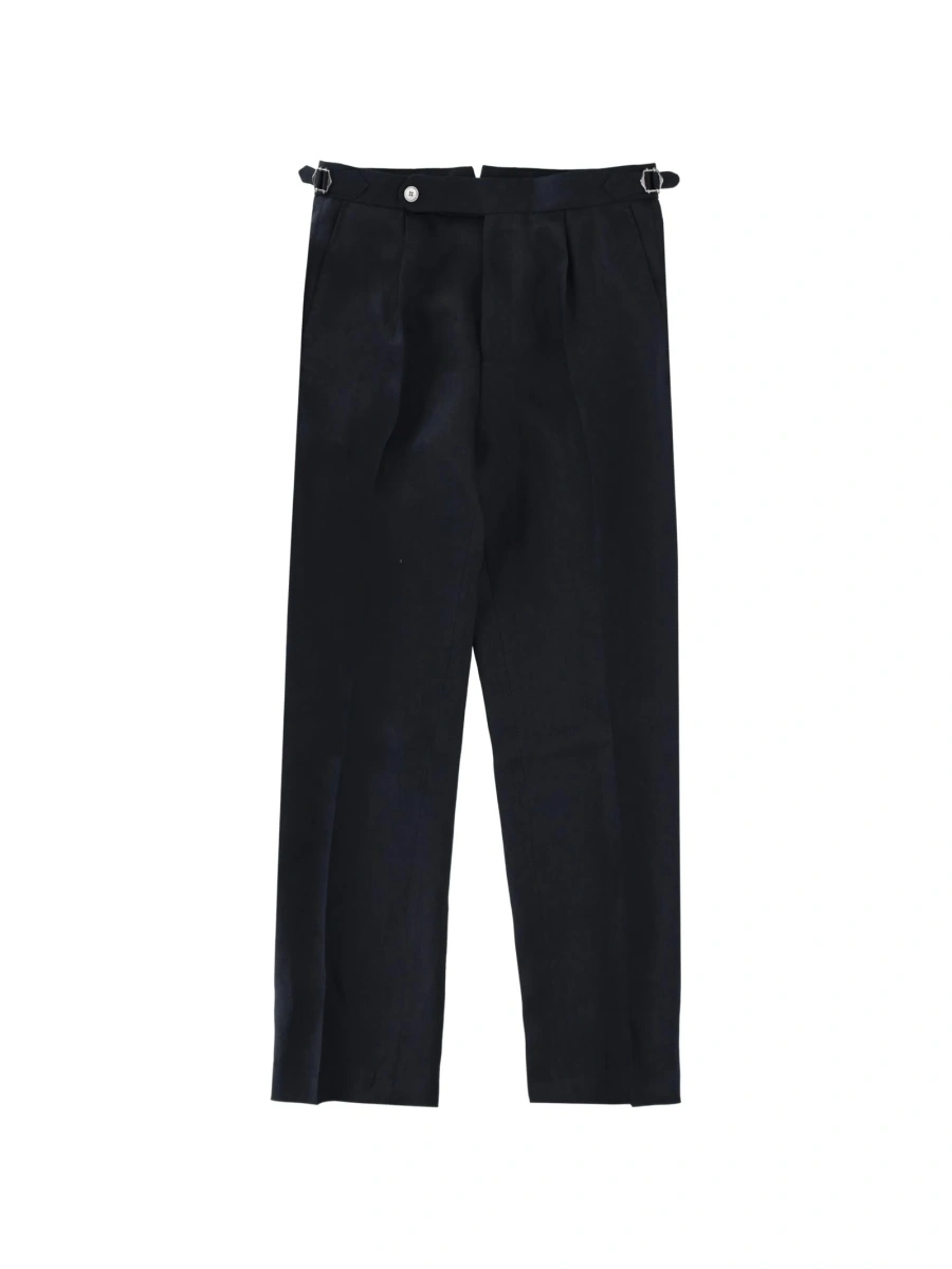 Pantaloni eleganti Hugo Boss albastri din in - Img 2