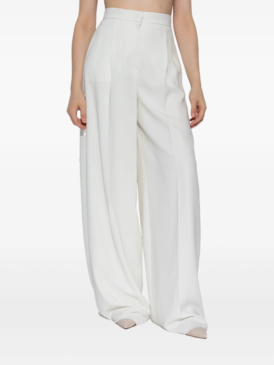 Pantaloni eleganti Max Mara albi - Img 3