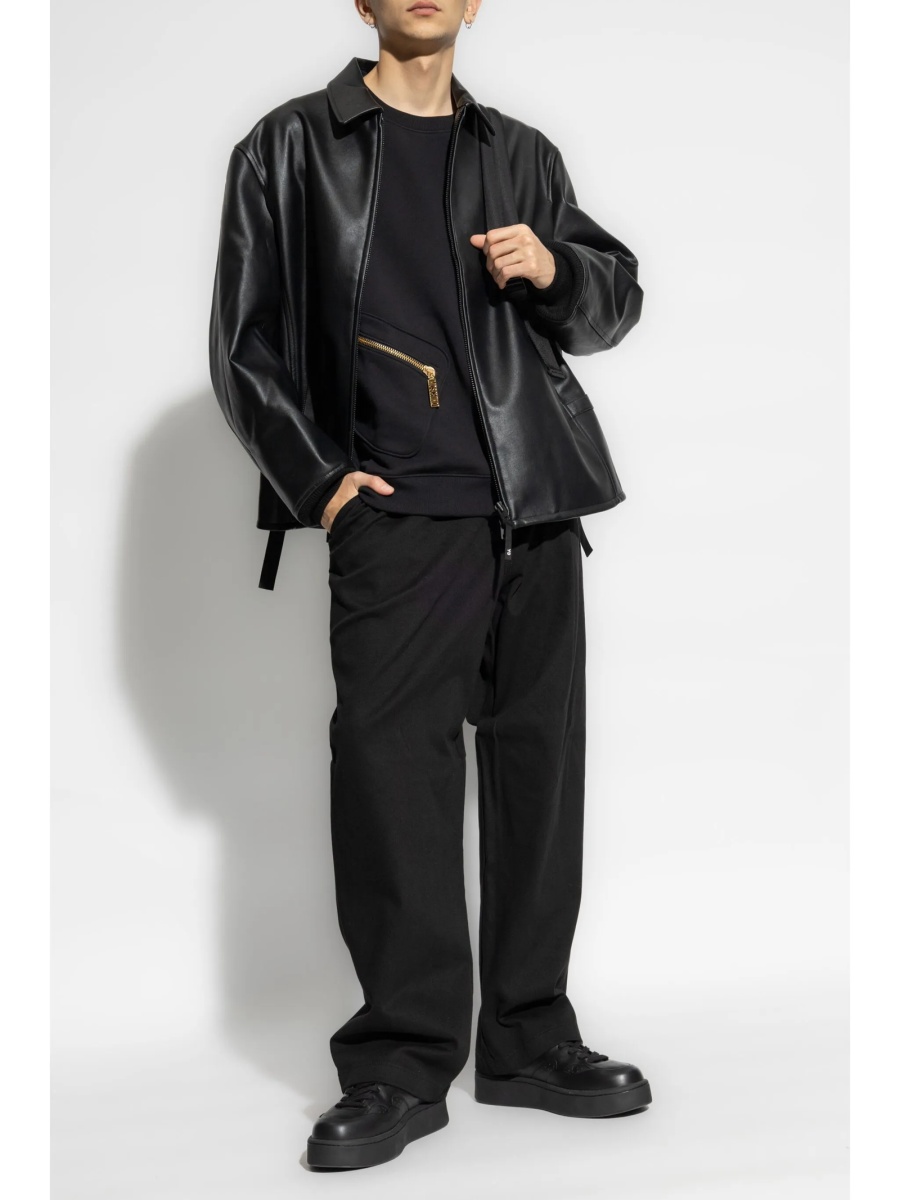 Pantaloni eleganti Moschino negri - Img 2