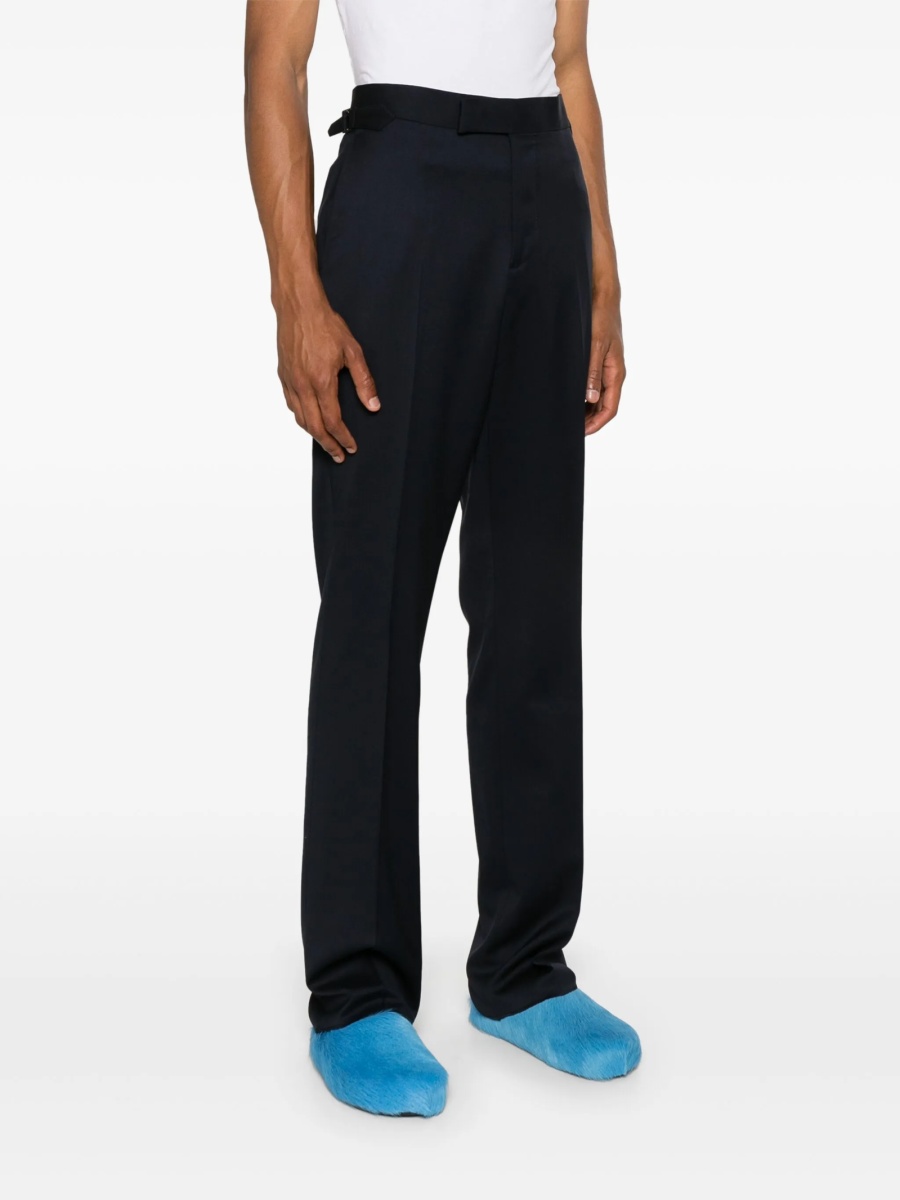 Pantaloni eleganti Vivienne Westwood albastri din lana - Img 3