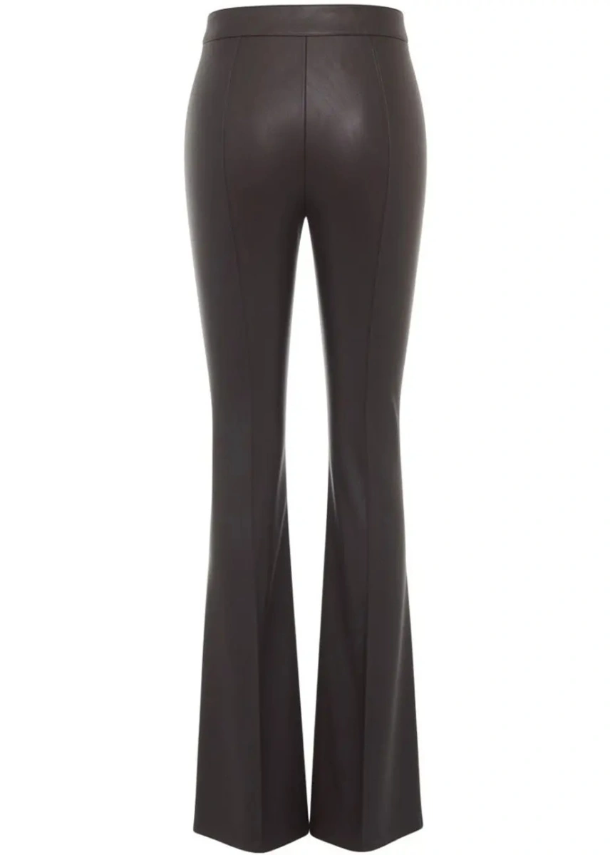Pantaloni Elisabetta Franchi maro din piele ecologica - Img 4