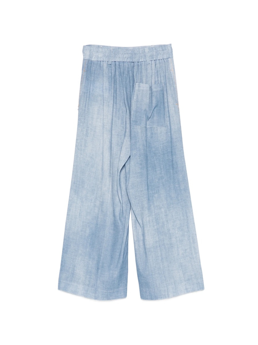 Pantaloni Ermanno Scervino Kids albastri - Img 2