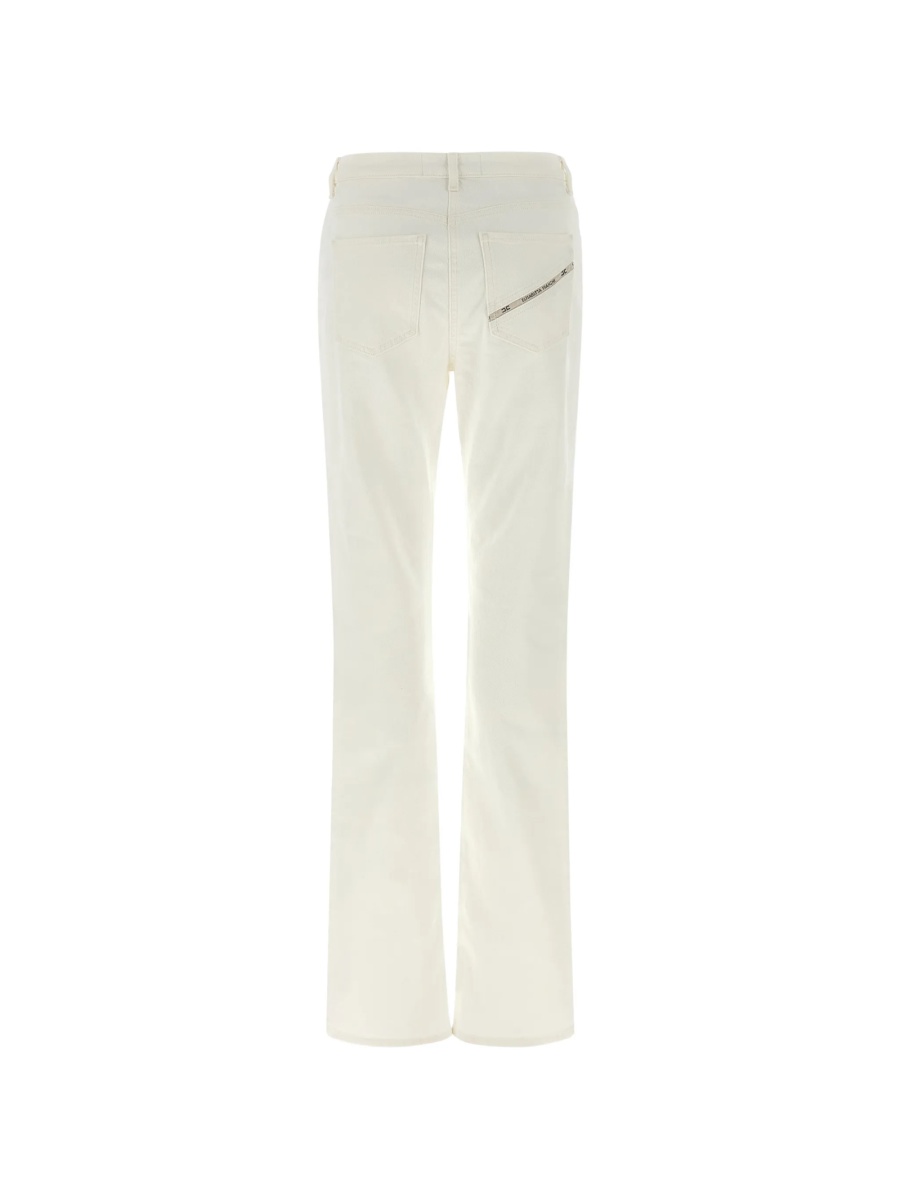 Pantaloni evazati Elisabetta Franchi albi - Img 2