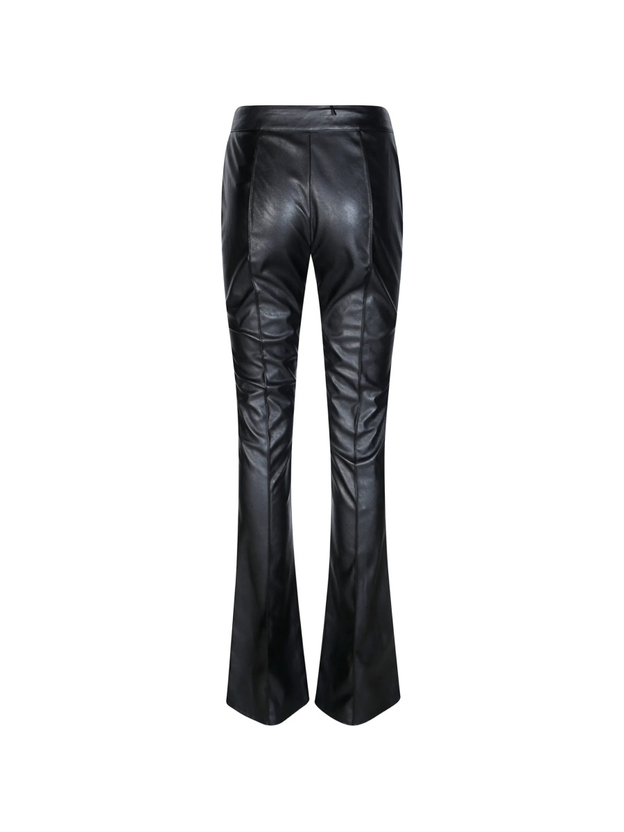 Pantaloni evazati Elisabetta Franchi negri din polyester - Img 2
