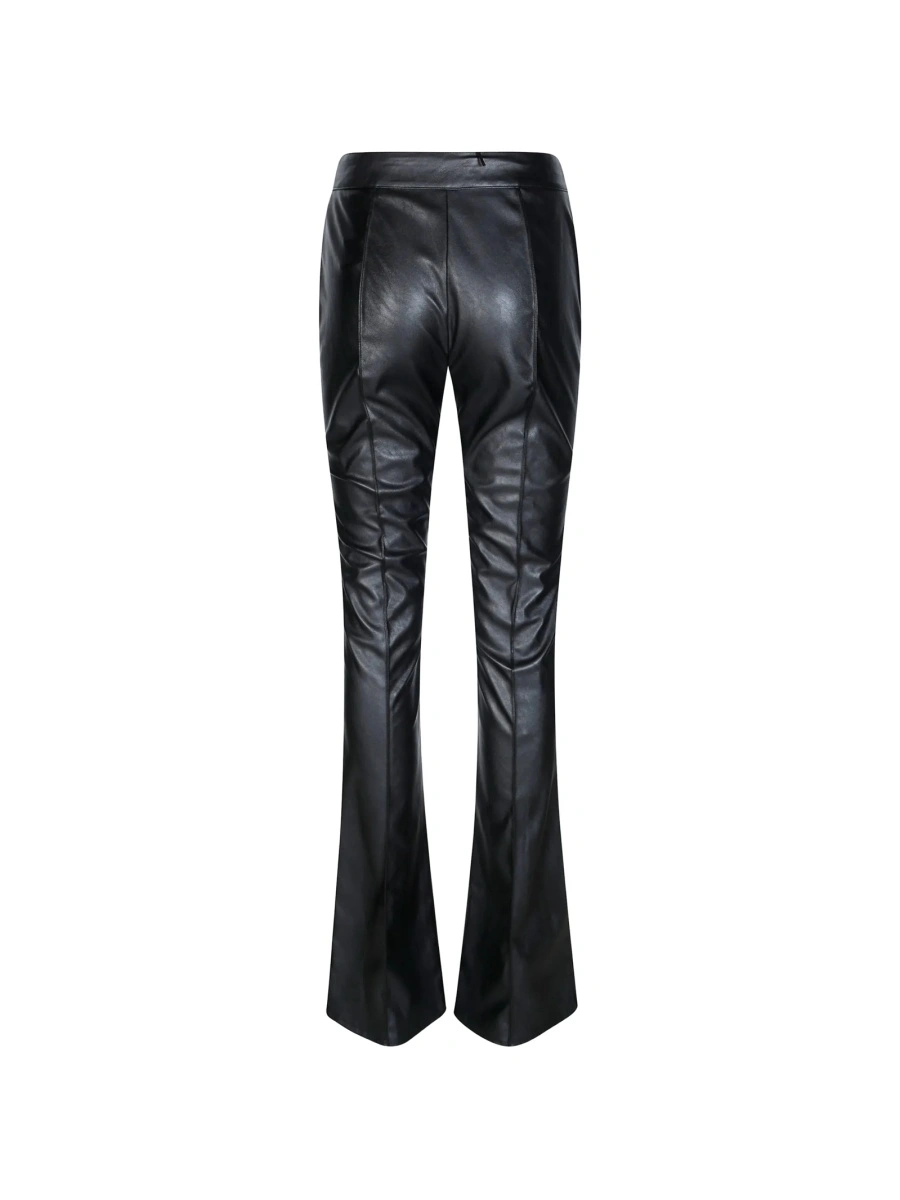 Pantaloni evazati Elisabetta Franchi negri din polyester - Img 2