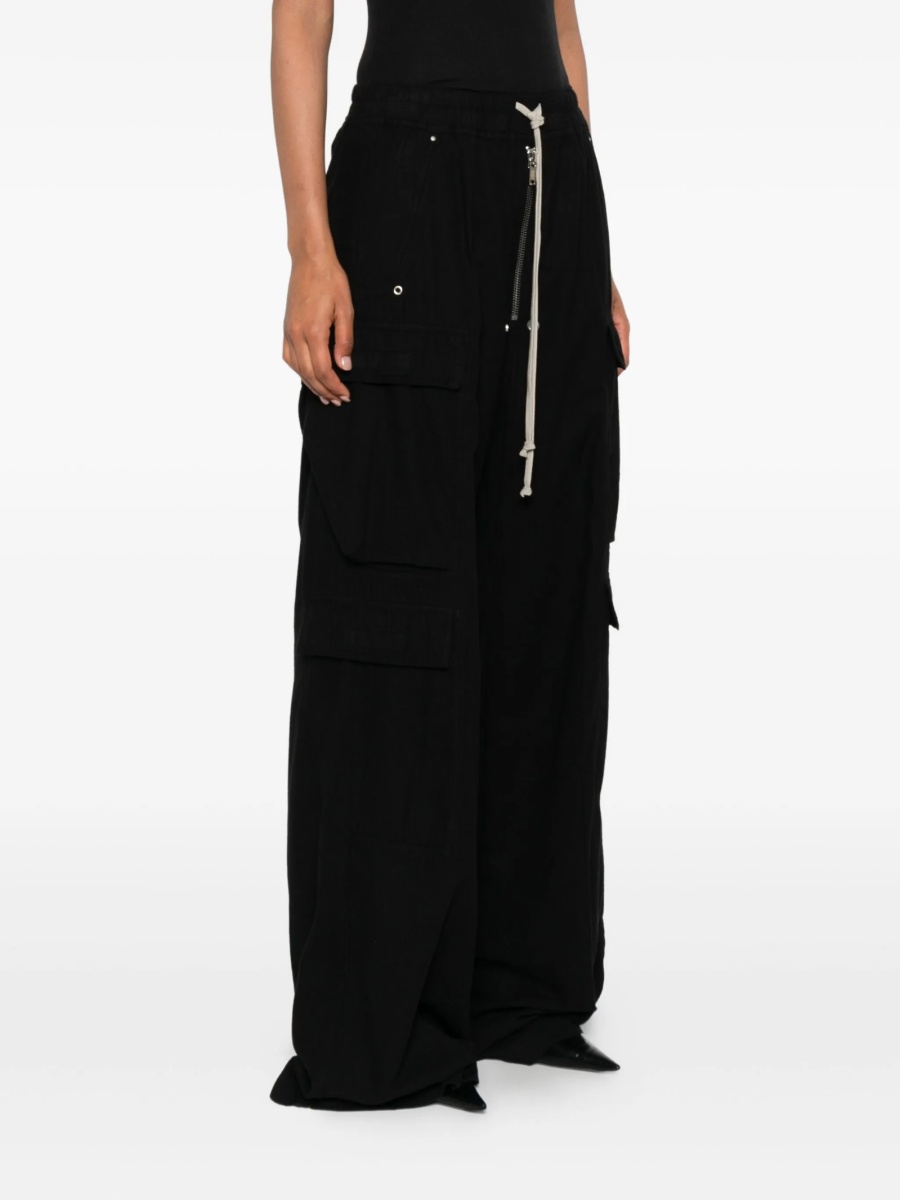 Pantaloni evazati Rick Owens negri - Img 3