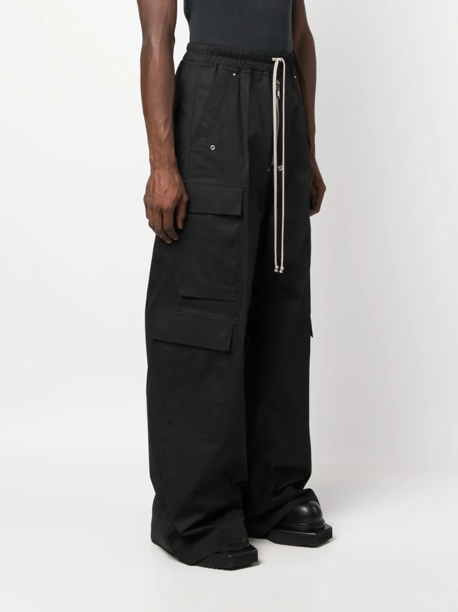 Pantaloni evazati Rick Owens negri - Img 3