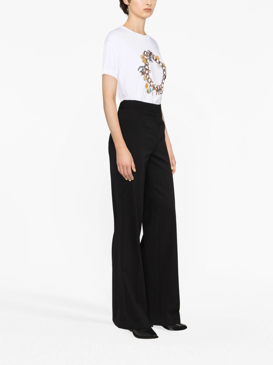 Pantaloni evazati Stella McCartney negri - Img 4
