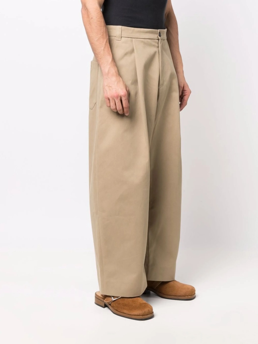 Pantaloni evazati STUDIO NICHOLSON neutri - Img 3