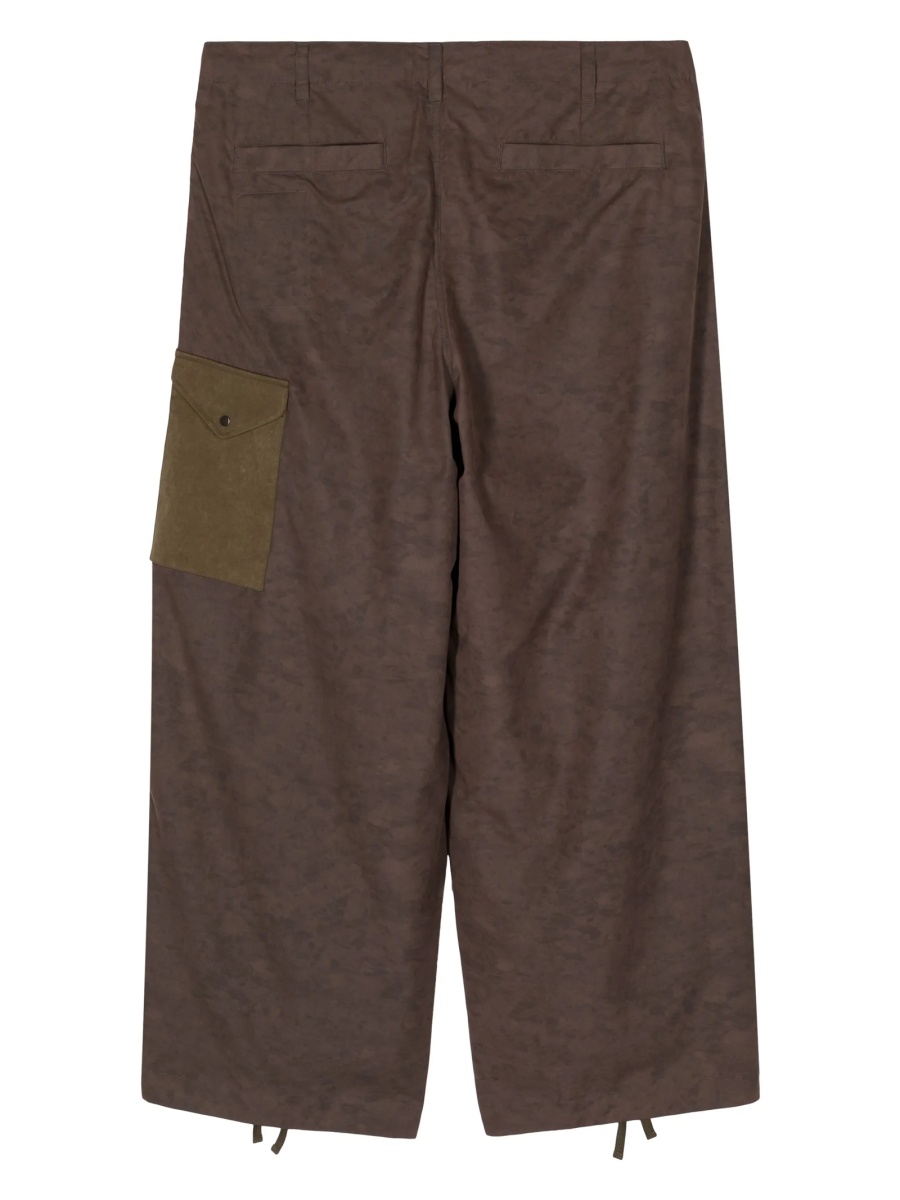 Pantaloni evazati TEN C maro - Img 2