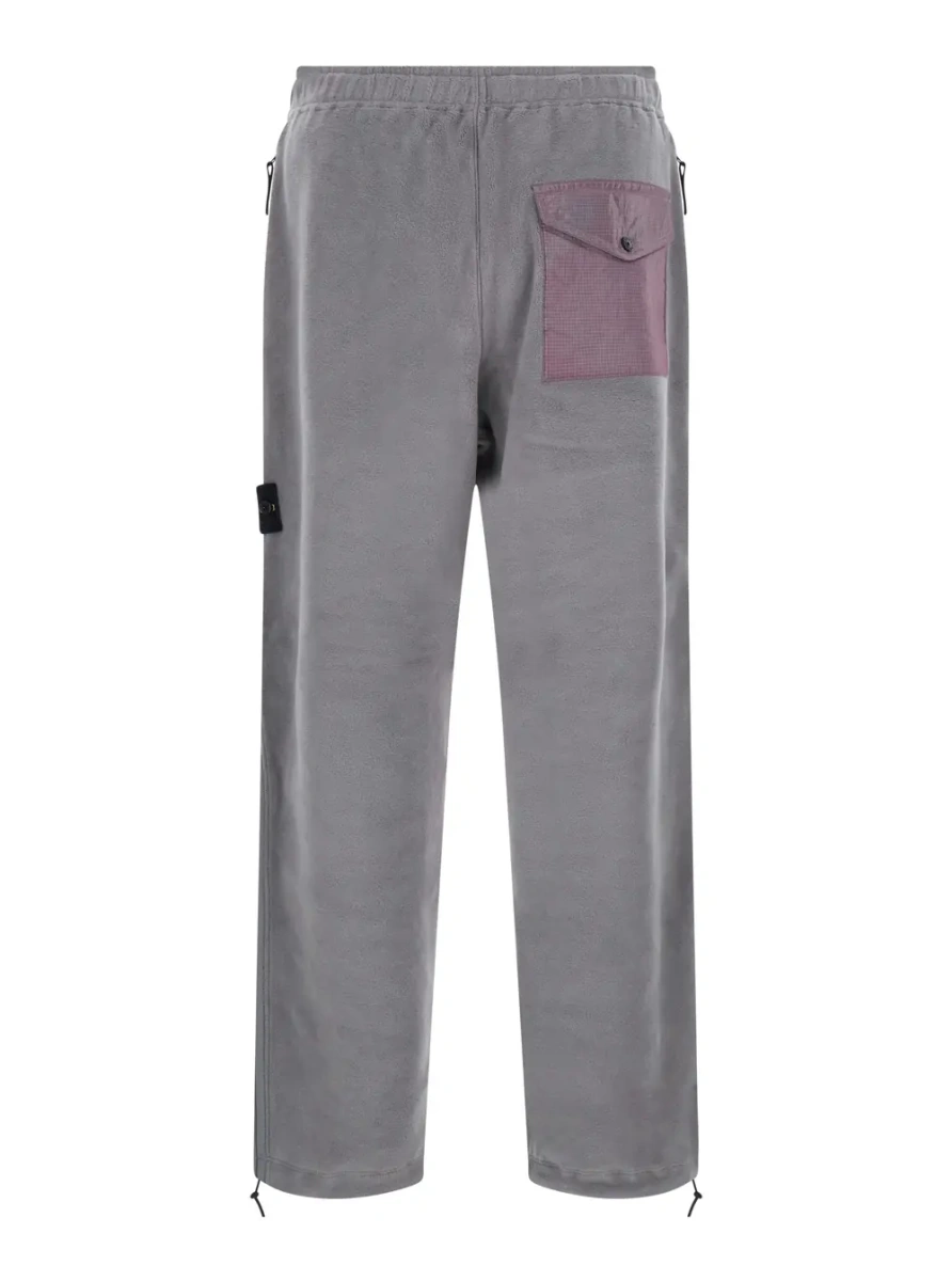 Pantaloni FLEECE Pants in Tech Fabric Gray for Men - Img 2