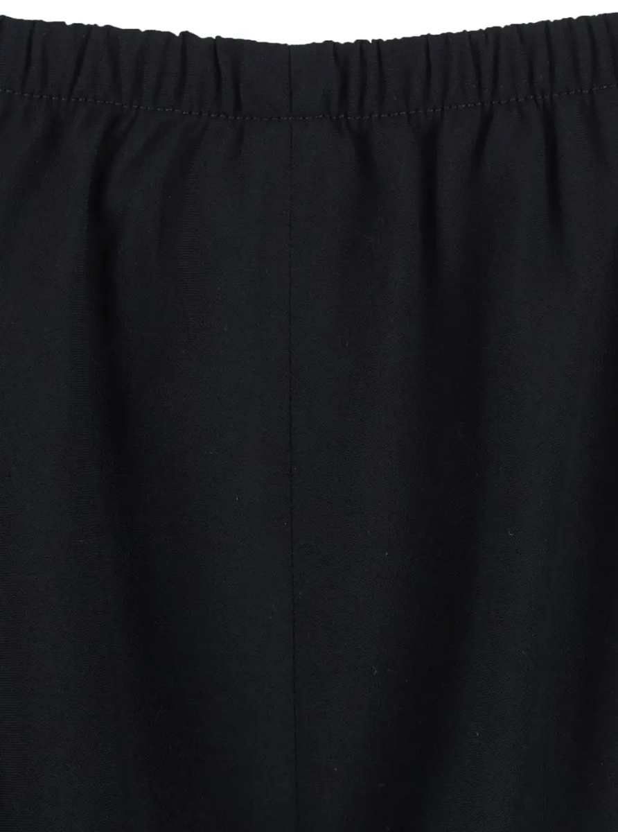 Pantaloni 'GALA' black pants with elasticated waist and wide leg in wool Women - Img 3
