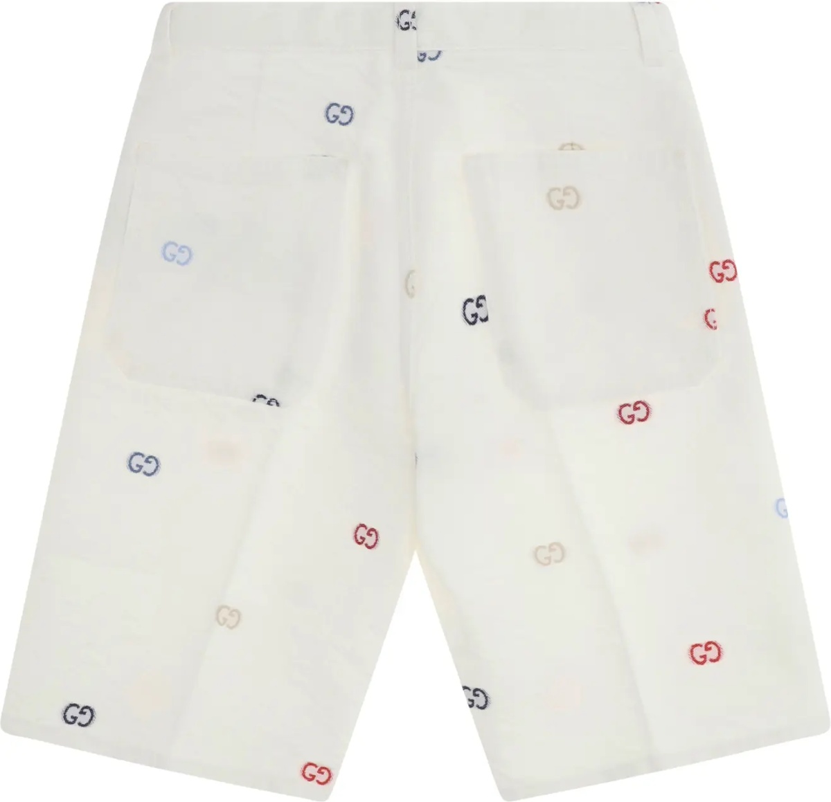 Pantaloni GG cotton denim jacquard Shorts - Img 2