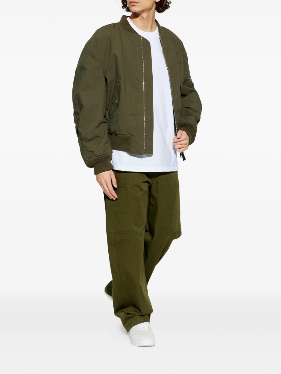 Pantaloni loose fit Givenchy verzi - Img 2