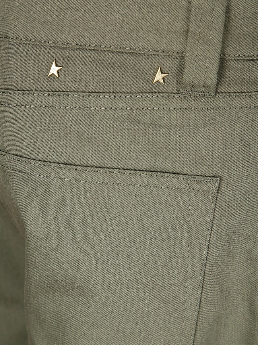 Pantaloni loose fit Golden Goose star verzi - Img 3
