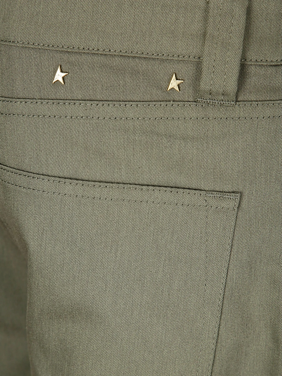 Pantaloni loose fit Golden Goose star verzi - Img 3