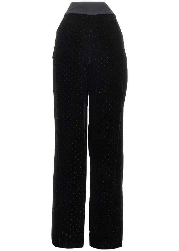 Pantaloni Lurex polka-dot velvet pants - Img 3