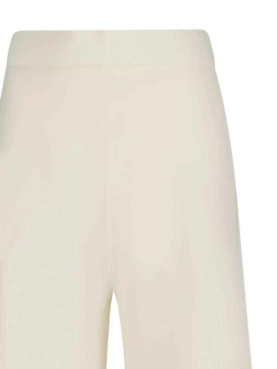 Pantaloni Max Mara albi din lana - Img 5
