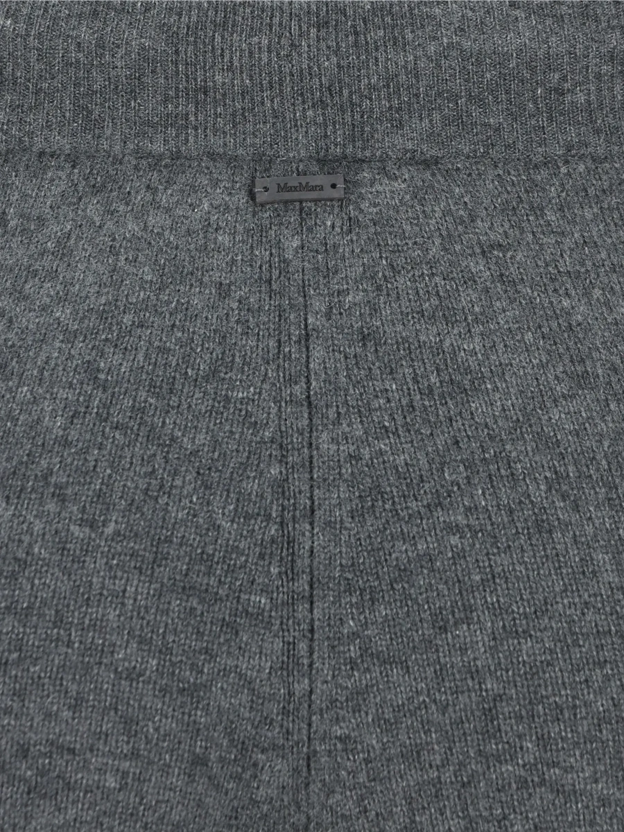 Pantaloni Max Mara gri din casmir - Img 6