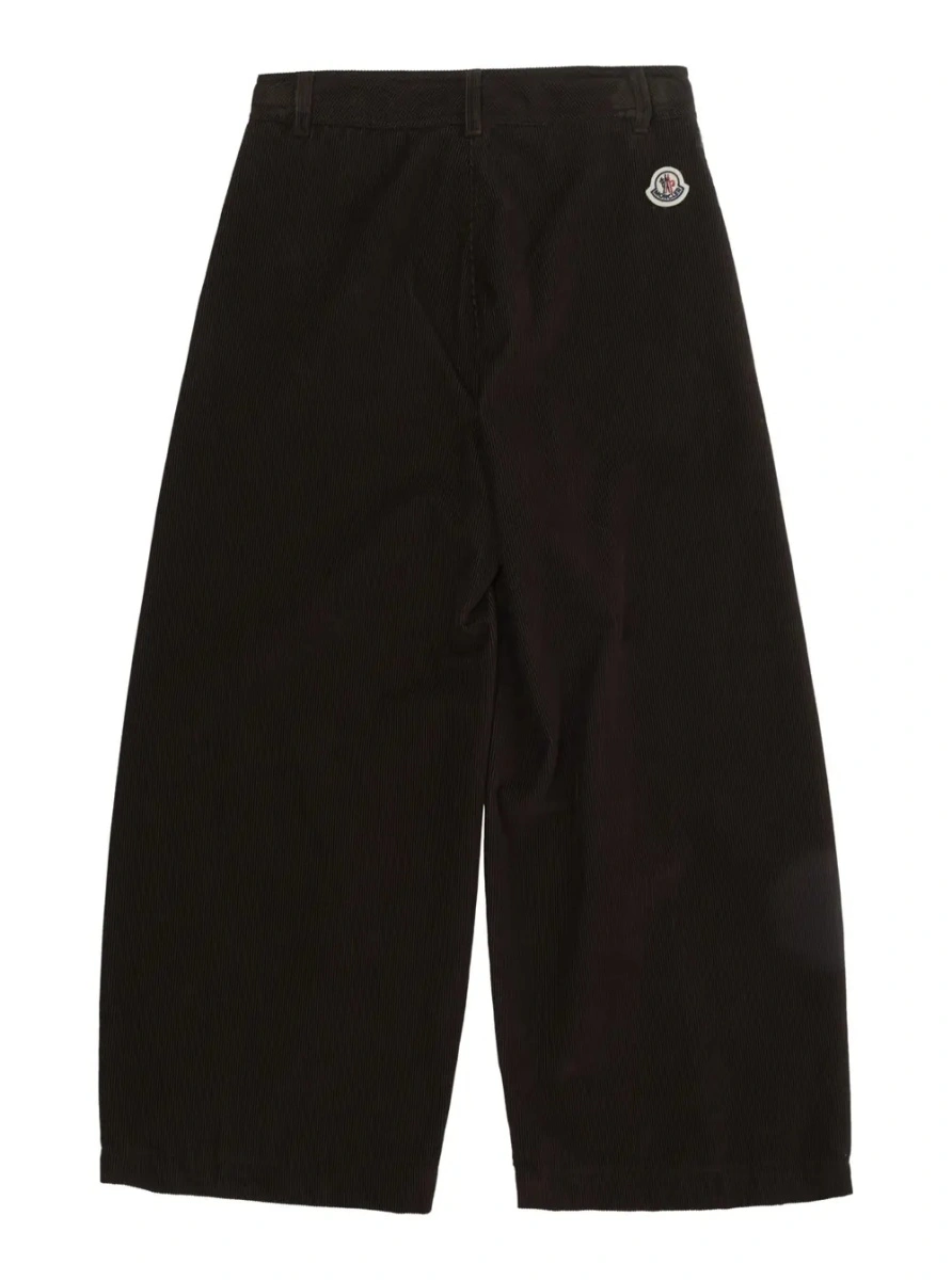 Pantaloni Moncler maro din catifea reiata - Img 2