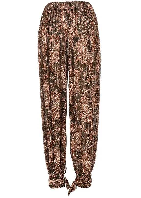 Pantaloni 'Noor' Paisley georgette pants - Img 3