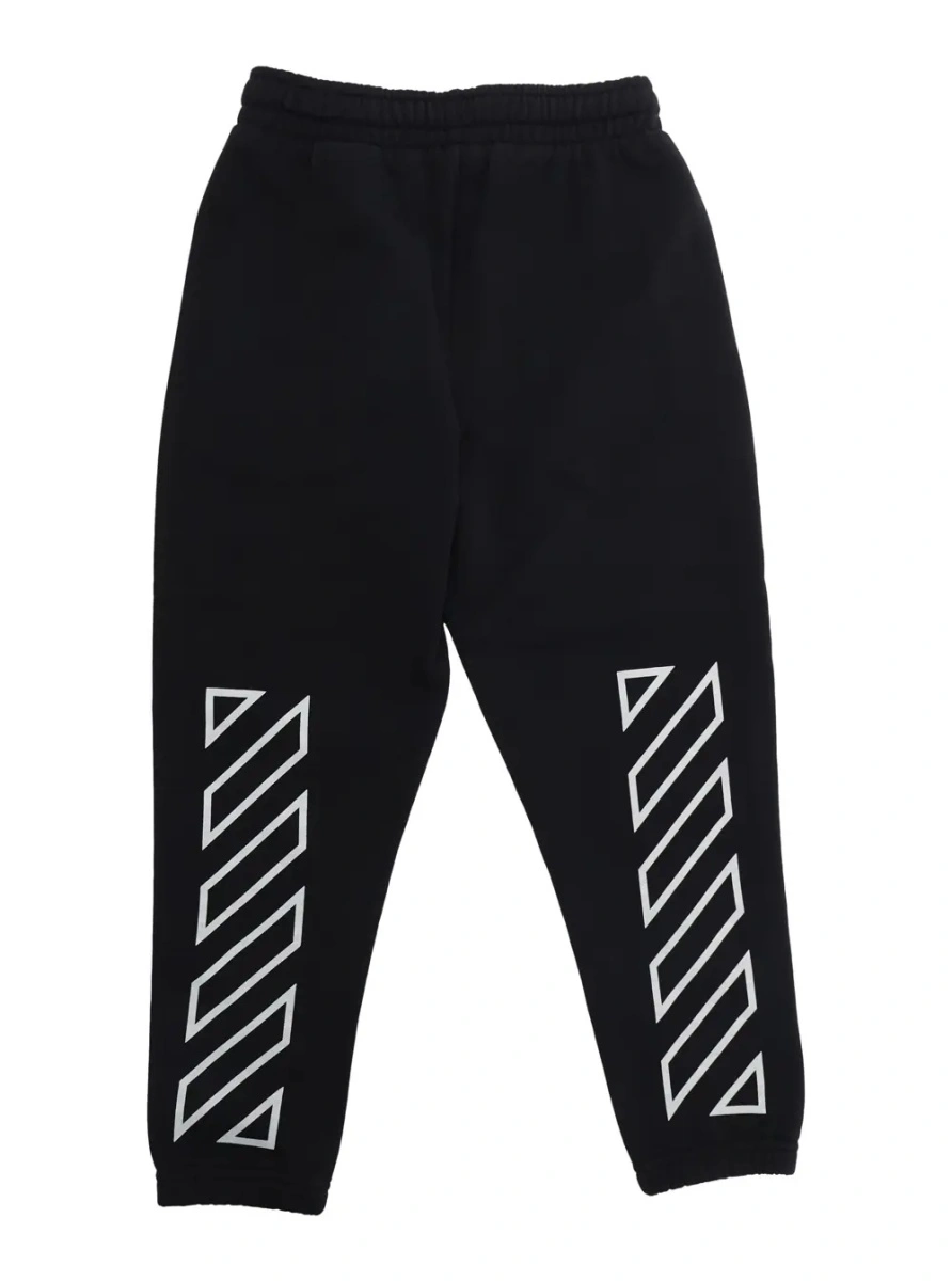 Pantaloni Off-White negri din bumbac - Img 2