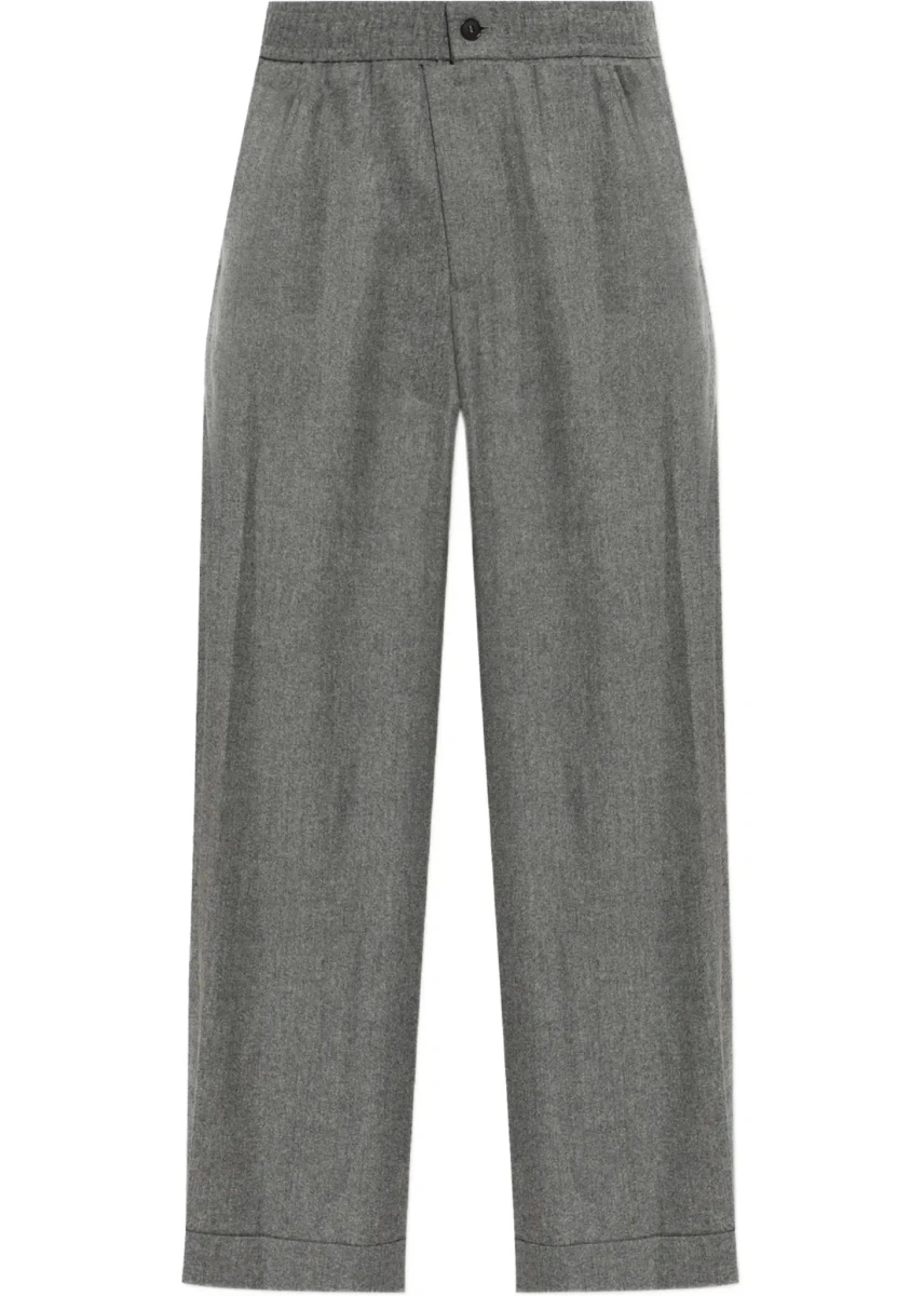 Pantaloni Oversized Pants in wool and cashmere with denim effect - Img 8