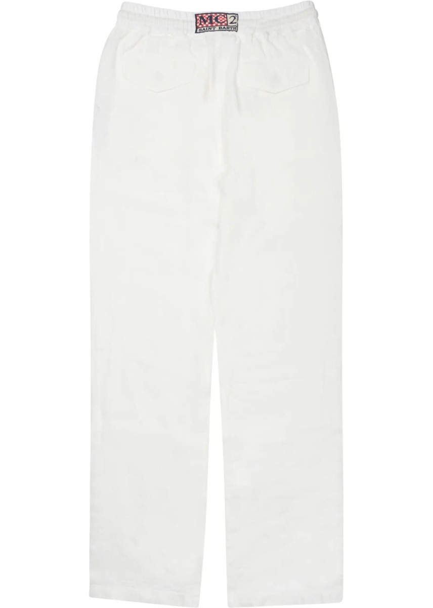 Pantaloni Pantalone "Calais" In Puro Lino - Img 2