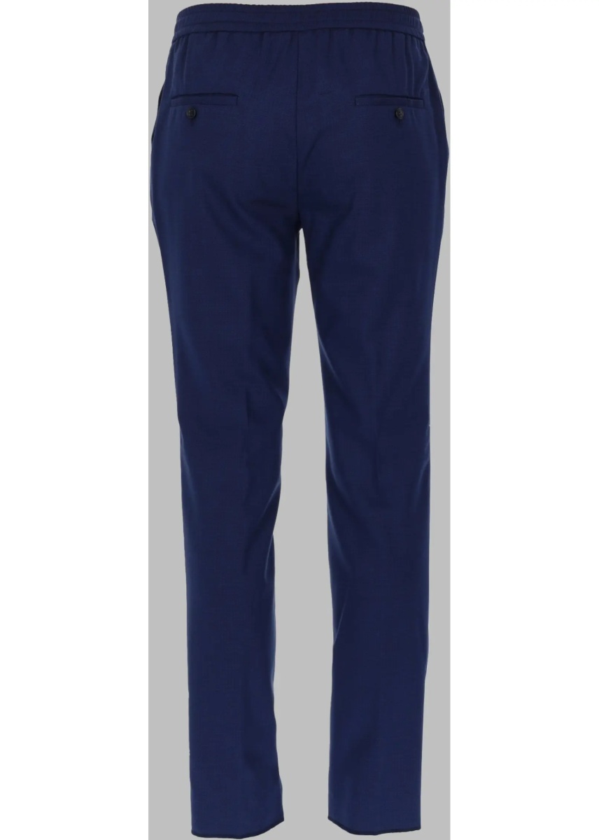 Pantaloni Pantalone In Misto Lana Con Coulisse - Img 2