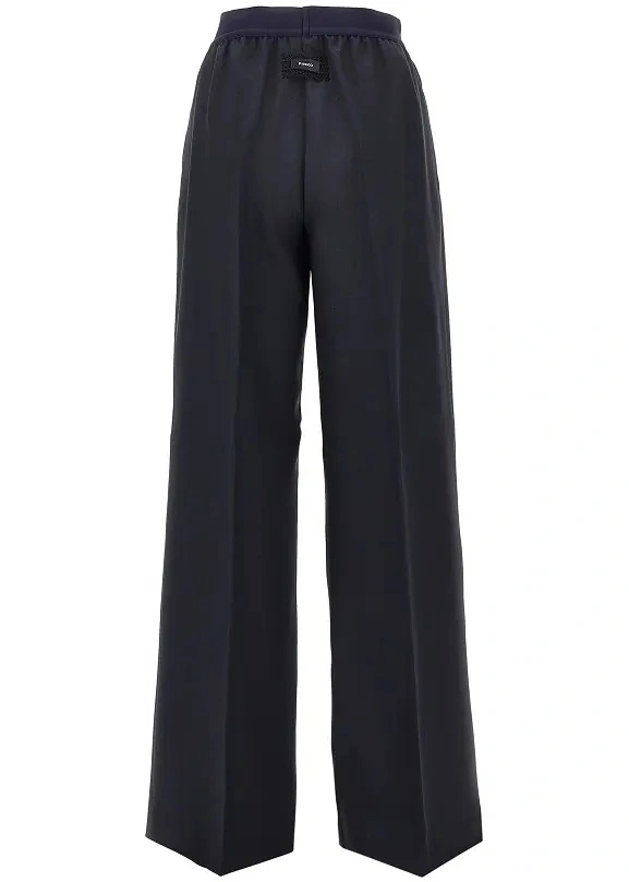 Pantaloni Pinko albastri din lana - Img 3