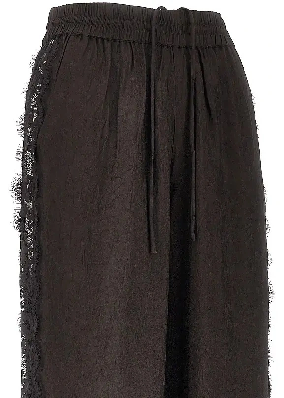 Pantaloni Pinko maro din jacquard - Img 2