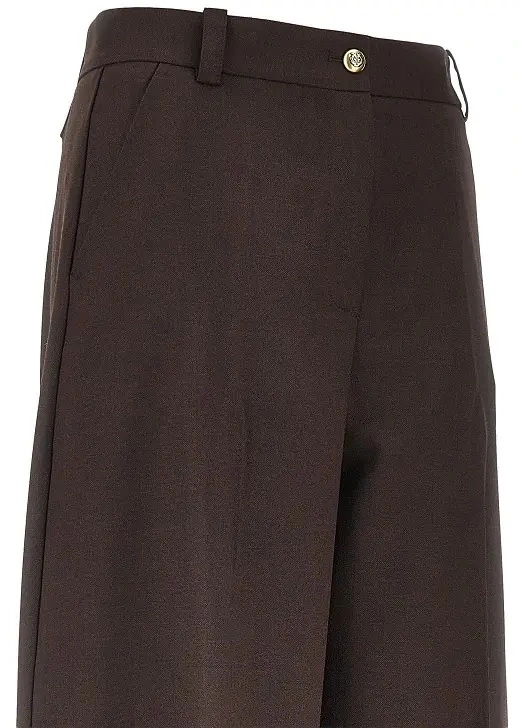 Pantaloni Pinko maro din lana - Img 2