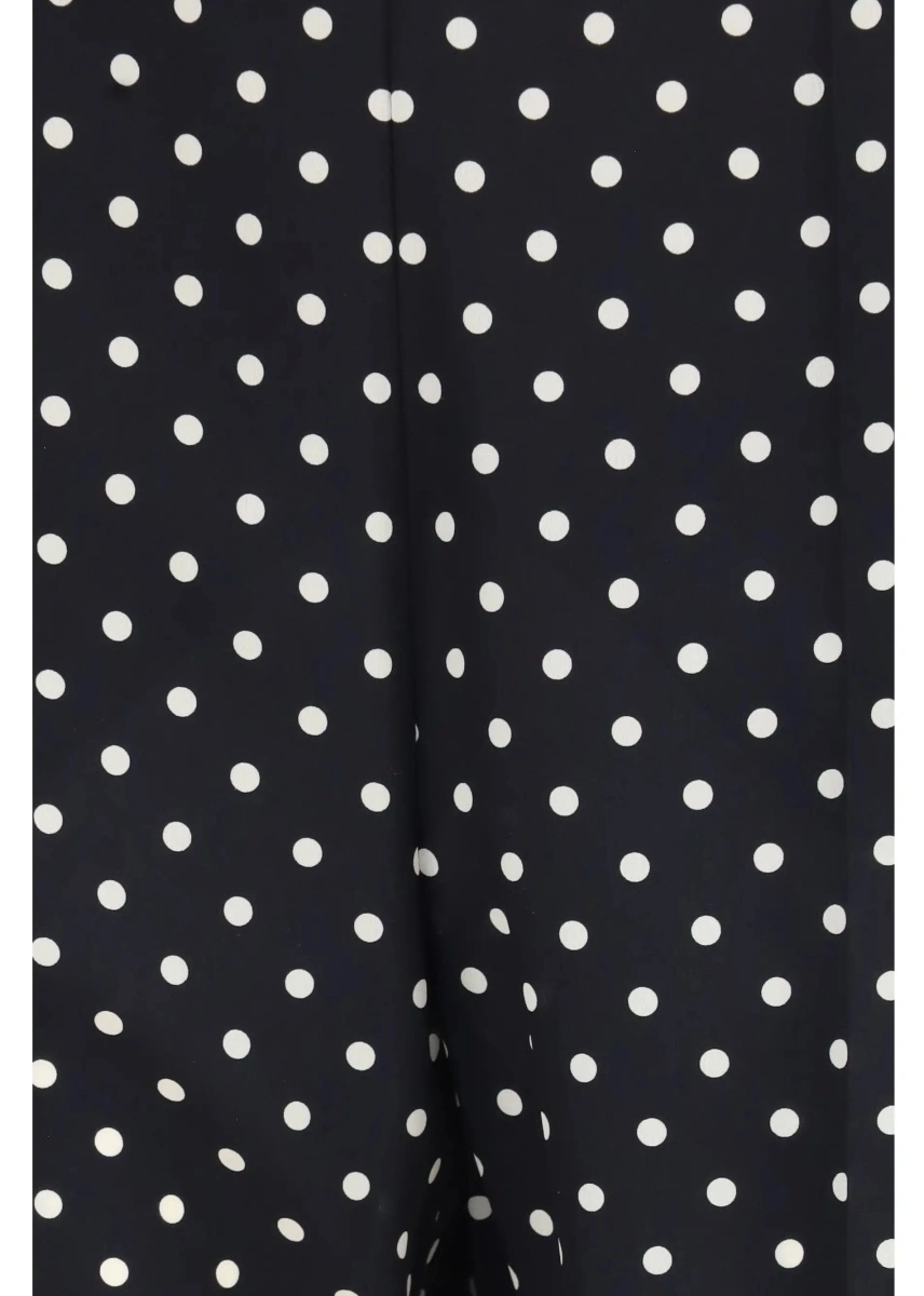 Pantaloni Polka-dot crêpe de chine Pants - Img 3