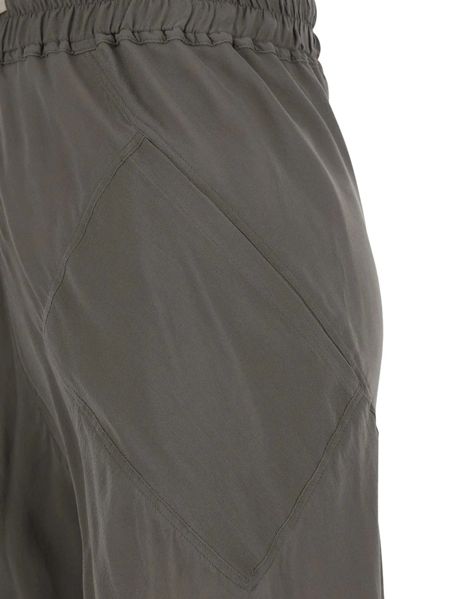 Pantaloni Rick Owens gri din matase - Img 5