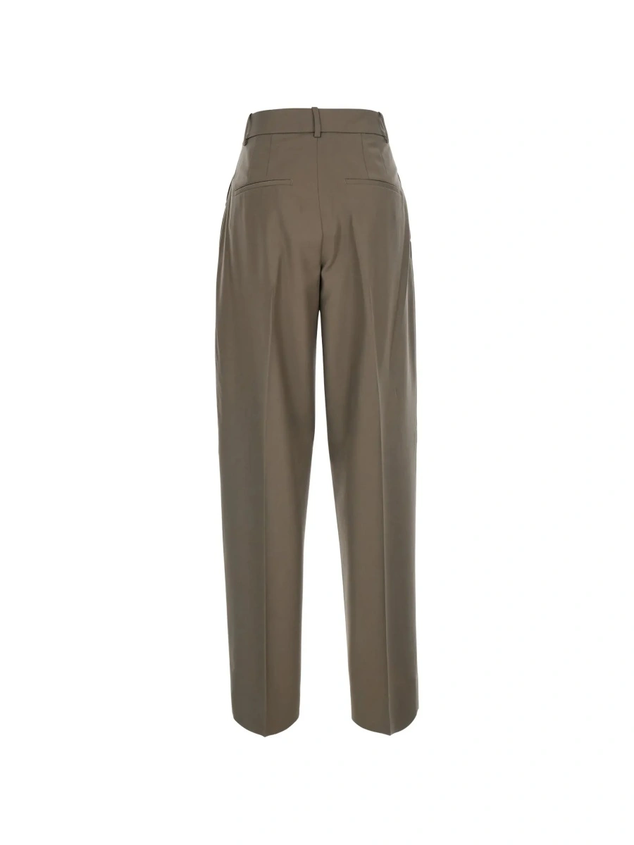 Pantaloni ROHE maro din lana - Img 4
