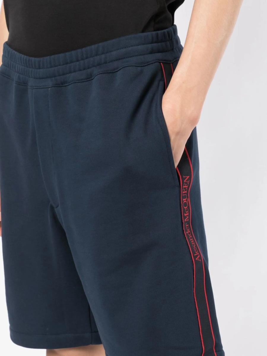 Pantaloni scurti Alexander McQueen albastri - Img 5