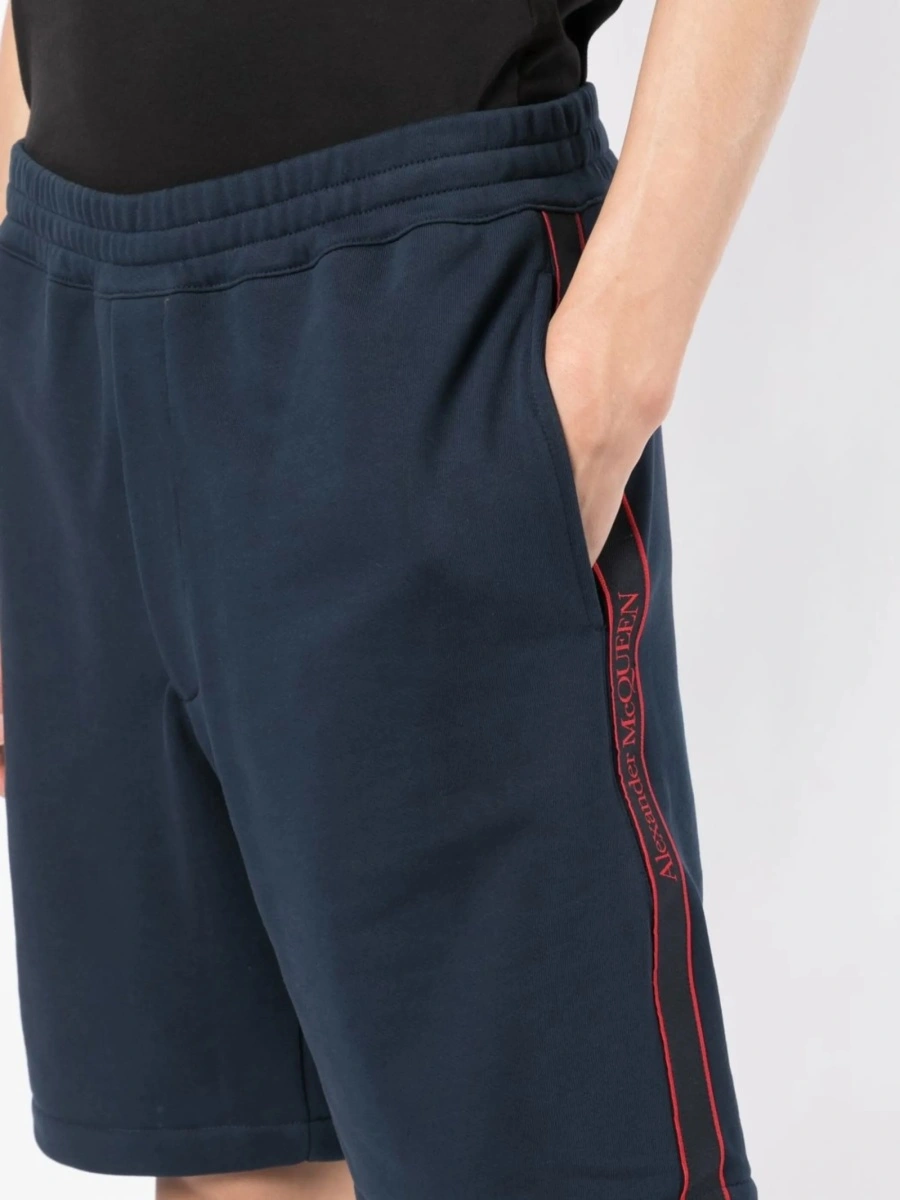 Pantaloni scurti Alexander McQueen albastri - Img 5