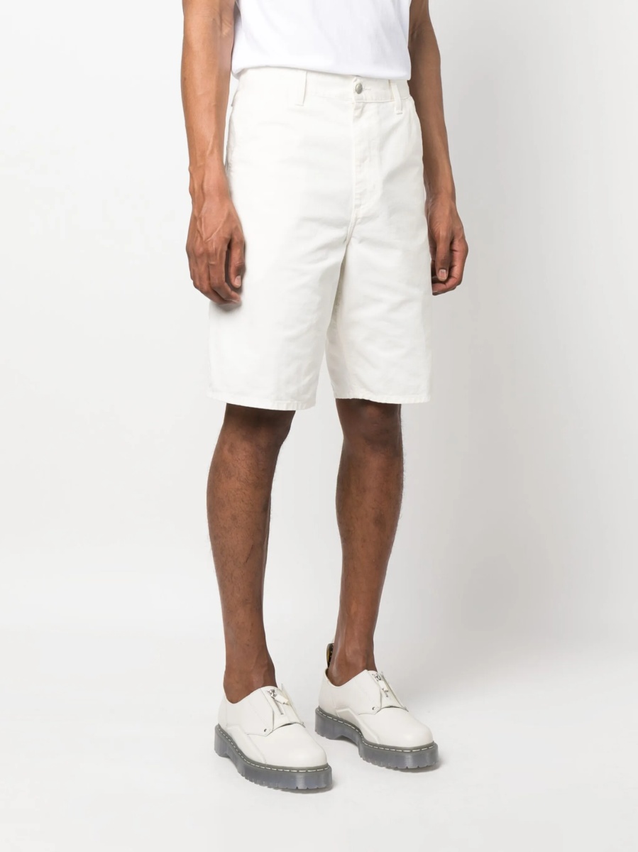 Pantaloni scurti Carhartt albi din bumbac - Img 3