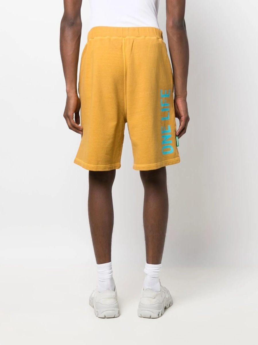 Pantaloni scurti DSQUARED2 portocalii din bumbac organic - Img 4